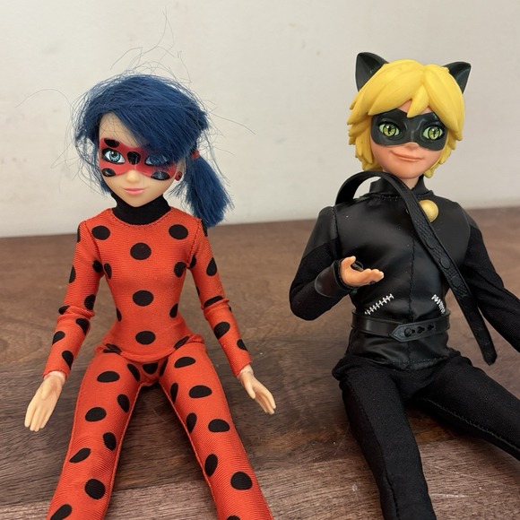Lot 2‎ Miraculous Ladybug Cat Noir Doll Action Figures Bundle Set Toys Figurines - Picture 4 of 8
